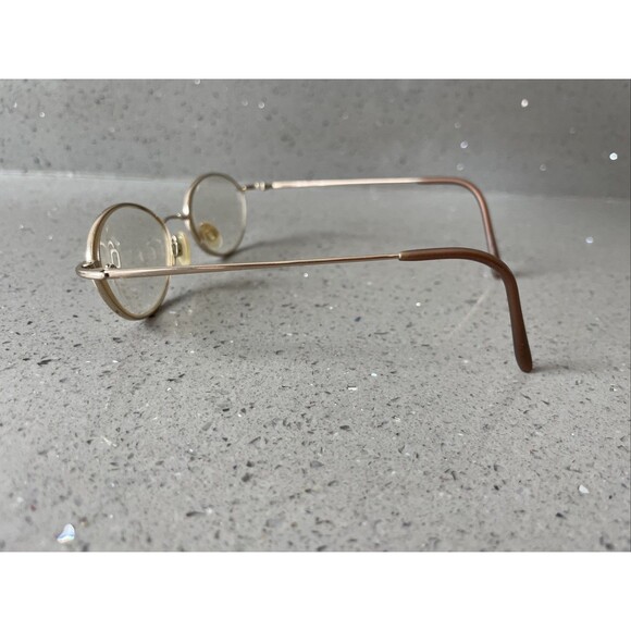 TI Flex T1512 1512 Caramel Eyeglasses Frames ONLY 48-18-135 Oval full rim gold - Picture 3 of 12